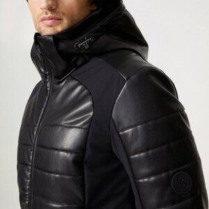 NWT Bogner Jed 2 Luxury Black Leather Ski Jacket M ( size 40 )